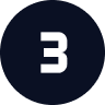 Number three icon